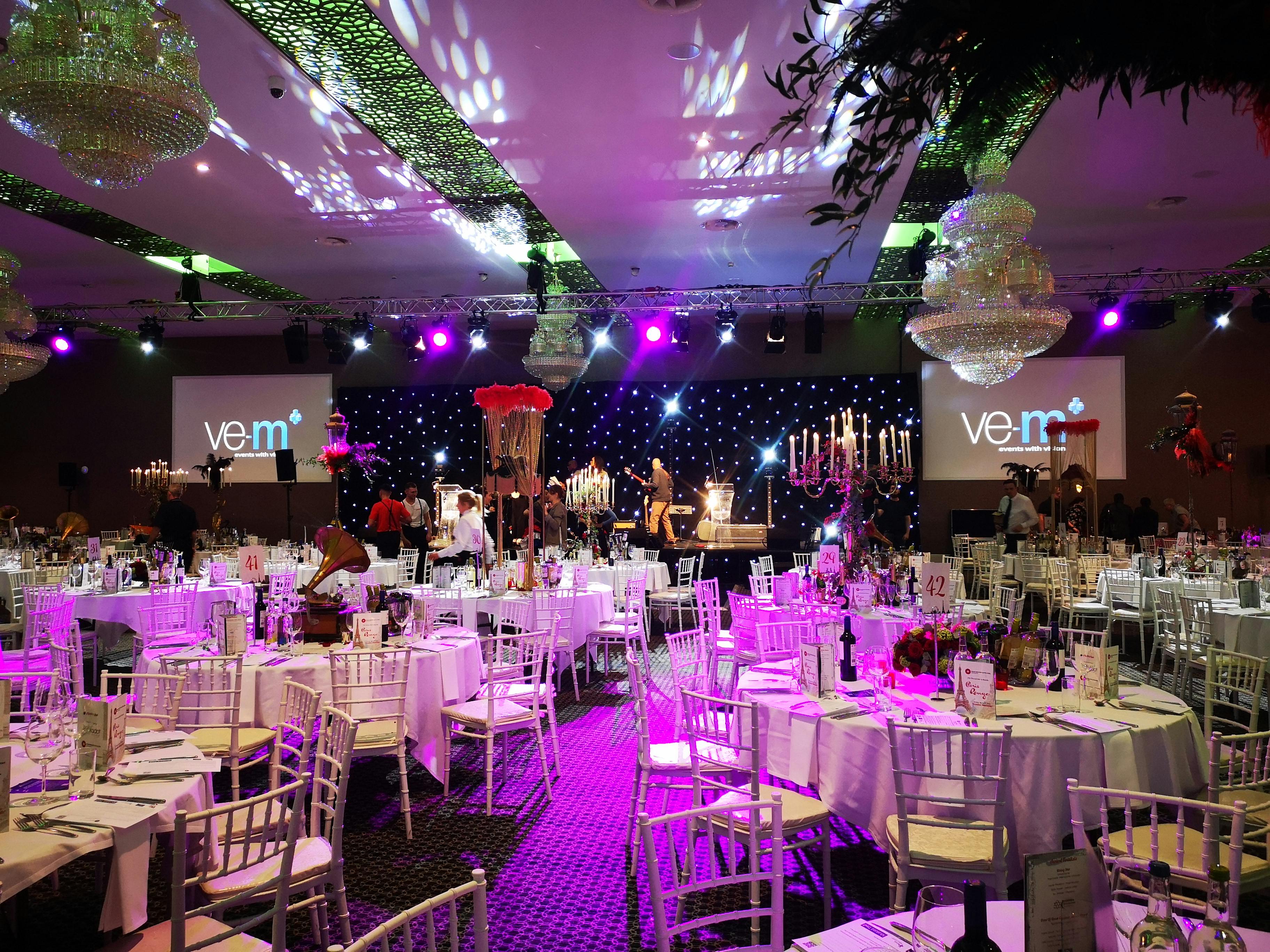 Elegant Grand Suite in Vermilion, perfect for gala or corporate events with floral decor.