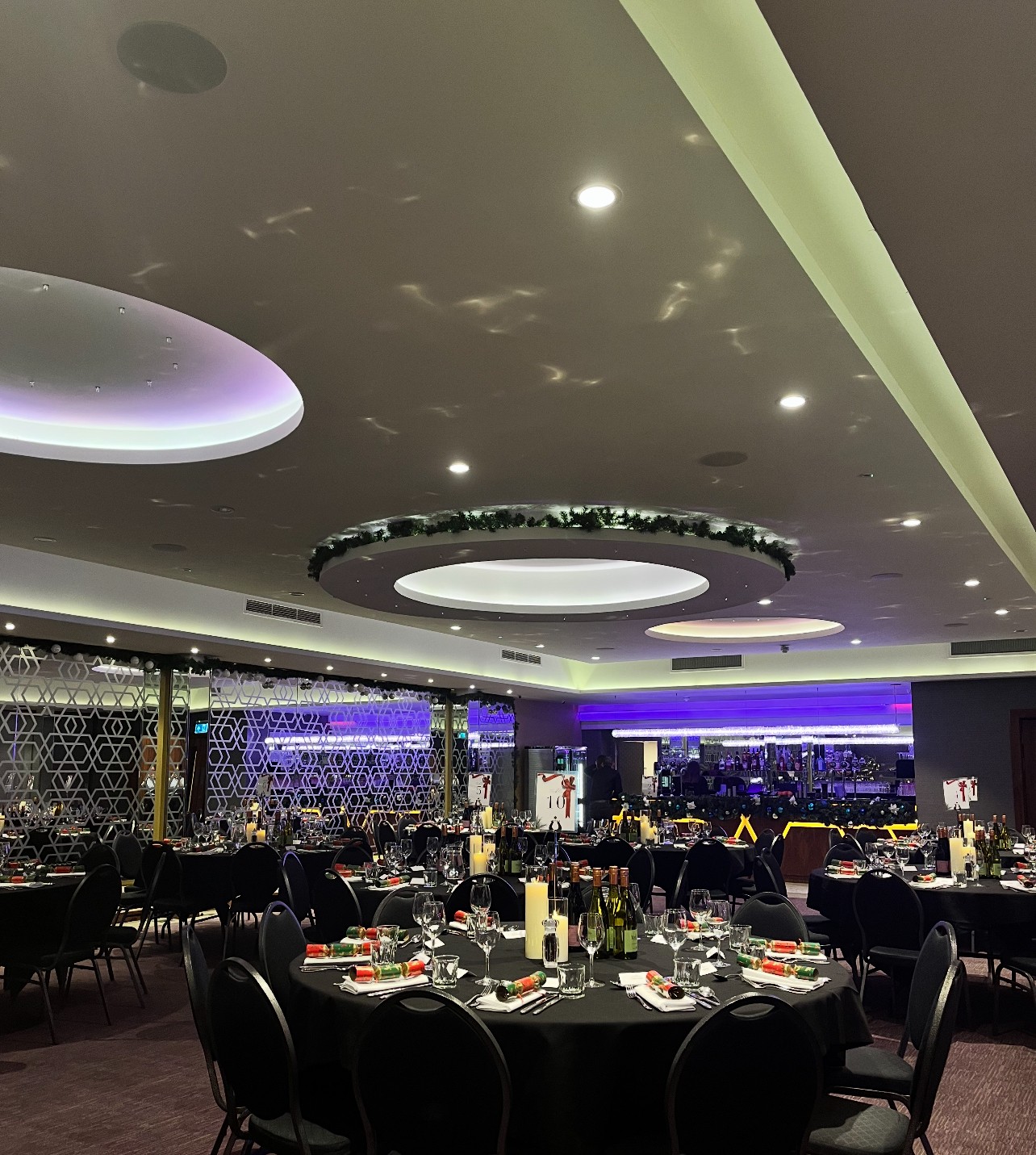 Sophisticated event space at The York, ideal for corporate events and holiday parties.