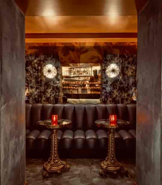 Sophisticated lounge at dial8, plush seating for intimate networking and events.