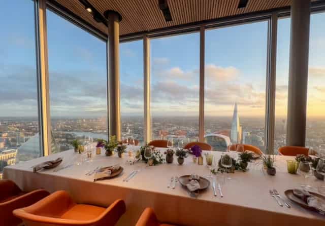 London Private Office VIP Event Sunset