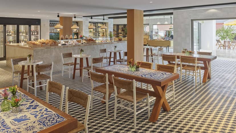Cafe Central Terrace at Viceroy Ombria Algarve: Modern corporate event and networking space.