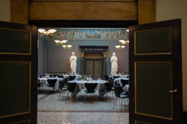 Elegant event space at Carlsberg Museum, perfect for banquets and corporate gatherings.