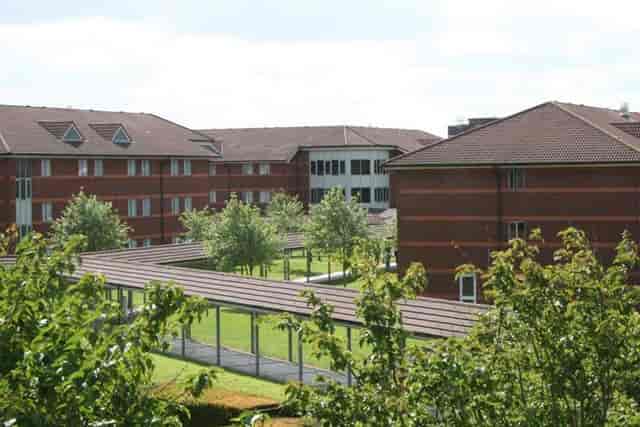 Yarnfield Park conference centre with integrated walkways for corporate and residential events.