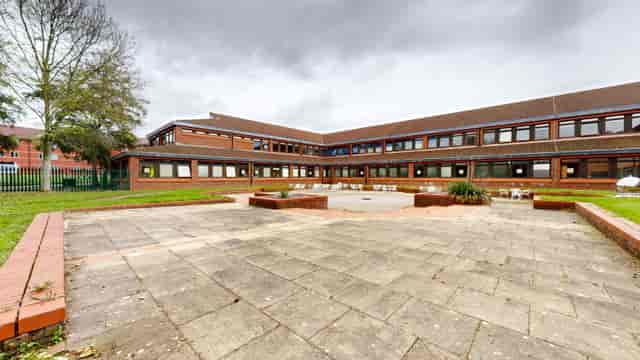 Yarnfield Park Victory Suite outdoor courtyard for networking events and rustic receptions.