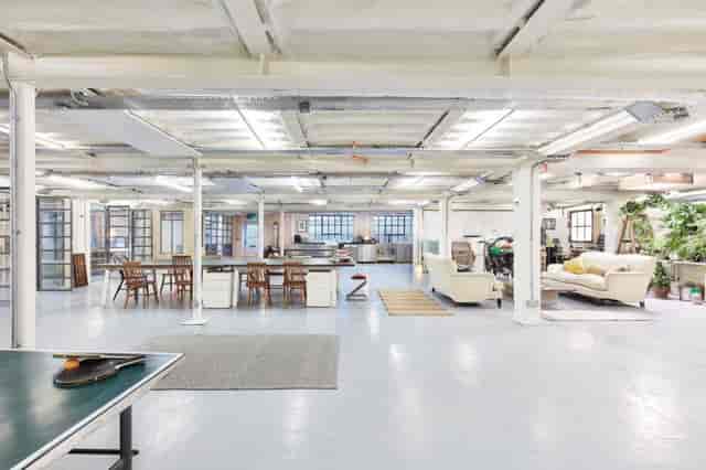 Industrial-chic Sanctuary & Soul event space for creative workshops and networking.