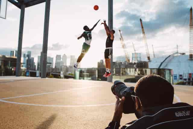 Rooftop basketball court in Design District for experiential marketing and brand activation events.