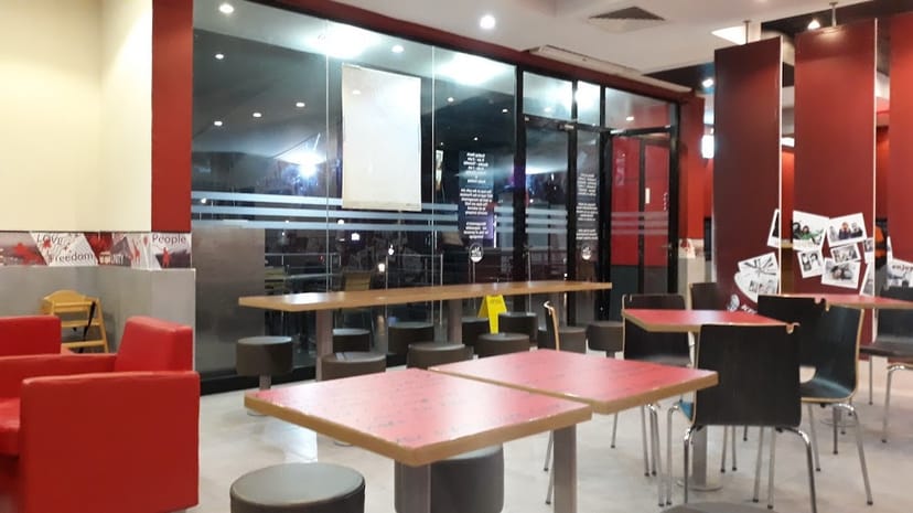 KFC modular restaurant seating for casual coffee chats and informal event venues.
