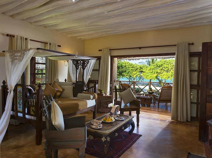 Luxury VIP retreat suite at Neptune Pwani Beach Resort for executive meetings and wellness events.