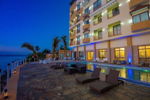 Golden Tulip Zanzibar rooftop terrace for luxury incentive trips and corporate cocktail receptions.