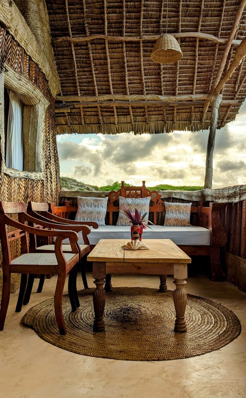 Makuti Banda at Brigitte's Inn: Scenic open-air venue for executive meetings and VIP events.