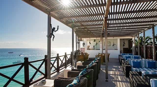 Open-air rooftop venue with ocean views for intimate cocktail receptions and VIP events.