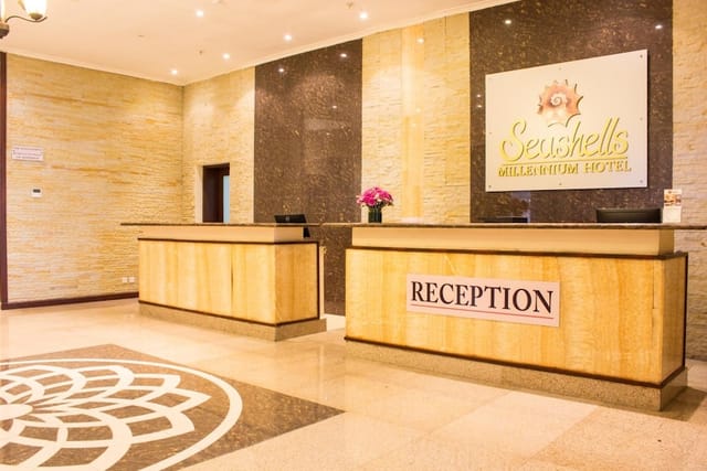 Professional hotel registration desk in Millennium Towers Dar es Salaam for corporate events.