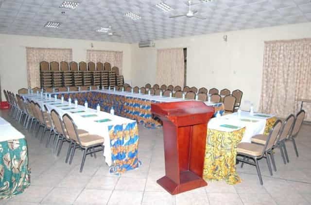 U-shape meeting room setup at Landmark Hotel Ubungo for budget corporate event venue.