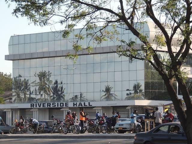 Main Hall at Riverside Hall: Exterior view of a multi-purpose event venue and conference space.