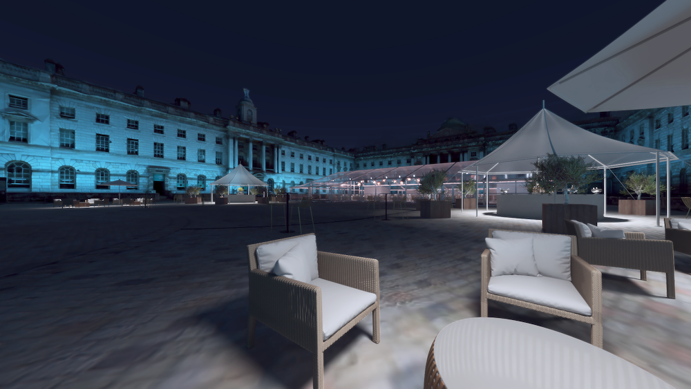 Somerset House summer event, gala, cocktail reception - Banner