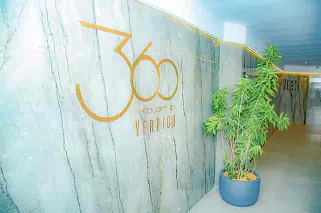 Upscale Vertigo Hotel restaurant entryway for corporate events and exclusive client dinners.