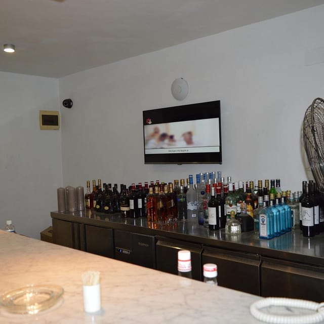 Four Degrees Bar back-of-house area for event catering and drink service.