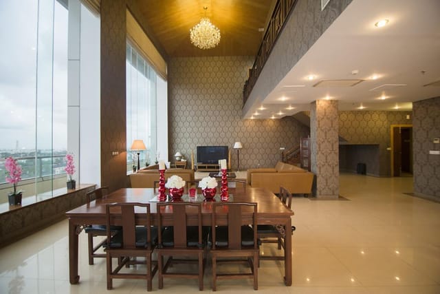 VIP Function Room 2, Lagos Oriental Hotel: high-ceilinged venue for executive meetings and events.