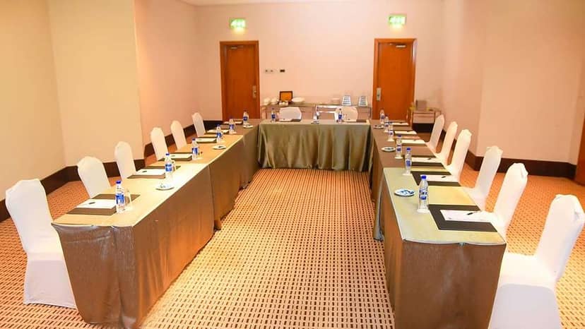Lagos Continental Hotel U-shape boardroom for corporate meetings and executive team discussions.