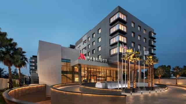 Modern conference room at Lagos Marriott Hotel Ikeja for professional corporate events.