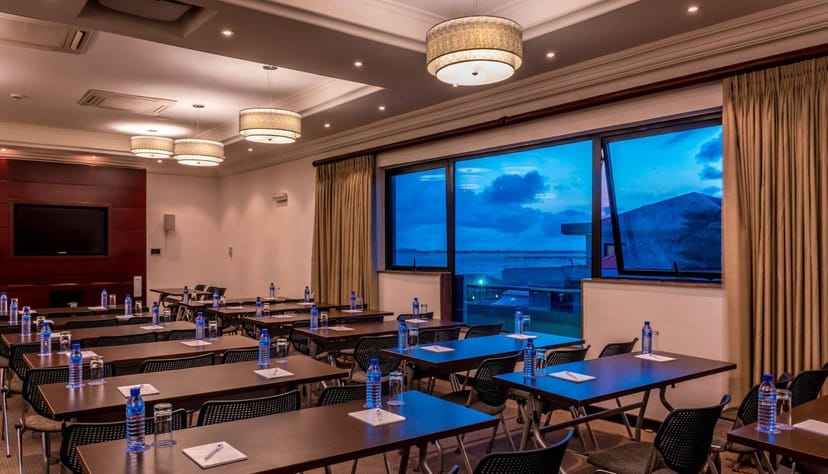 Classroom-style meeting room at Protea Hotel Lagos, perfect for corporate events and workshops.