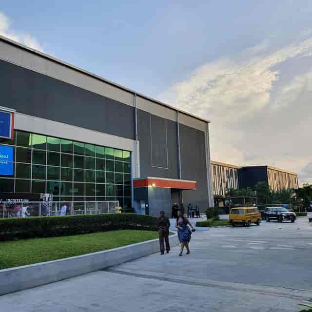 Modern Landmark Event Centre exterior: venue for trade shows and conventions.