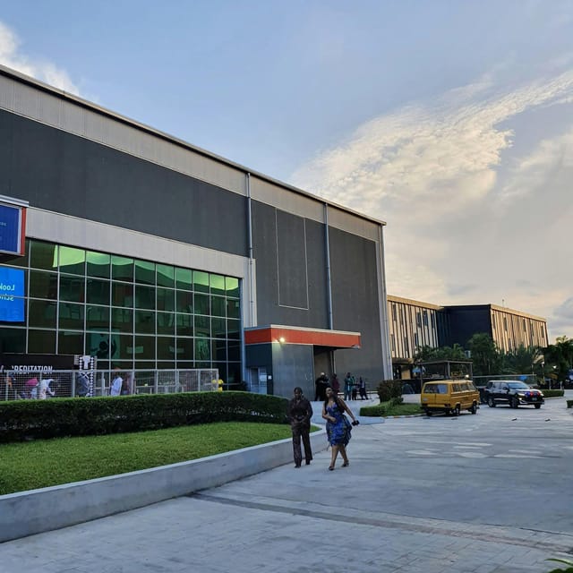 Modern Landmark Event Centre exterior: venue for trade shows and conventions.