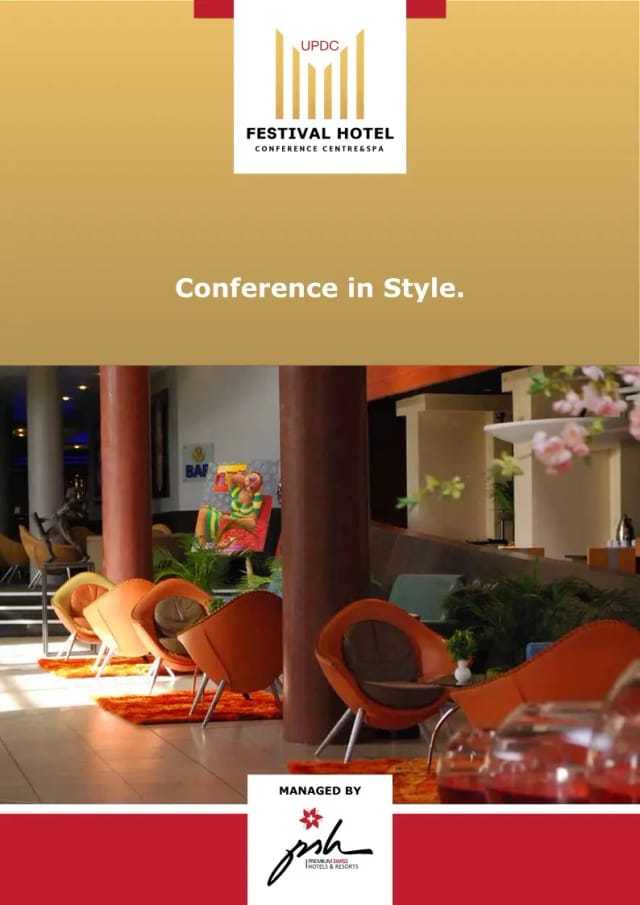 Lagos hotel breakout area for networking and corporate events.