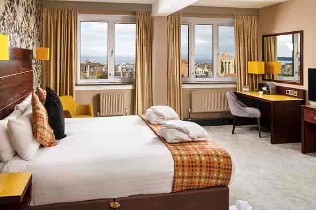 Windows on the Ocean Suite at Mercure Ayr Hotel, a professional business travel guest room.