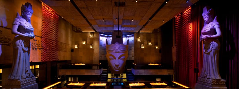 Shiro nightclub with dramatic ambient lighting for product launches and private gala events.