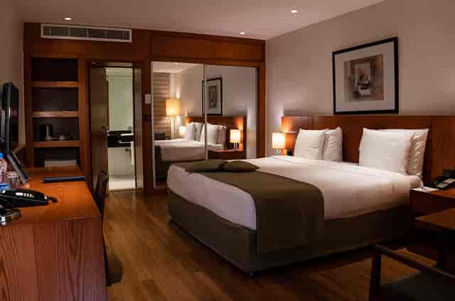 Eko Hotels & Suites conference room with dedicated workspace for business meetings and events.