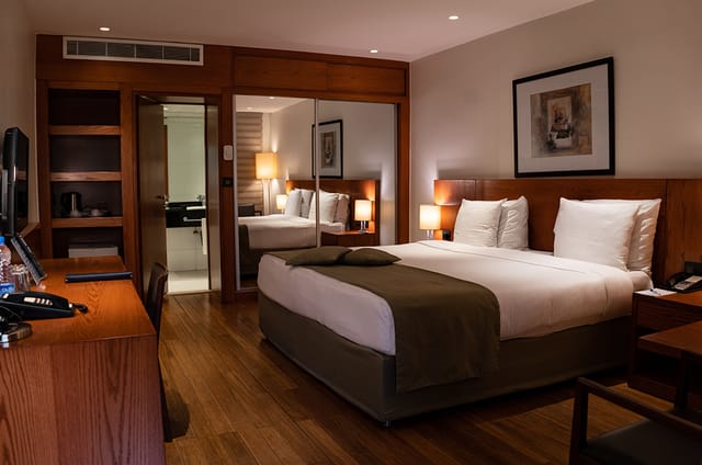 Eko Hotels & Suites conference room with dedicated workspace for business meetings and events.
