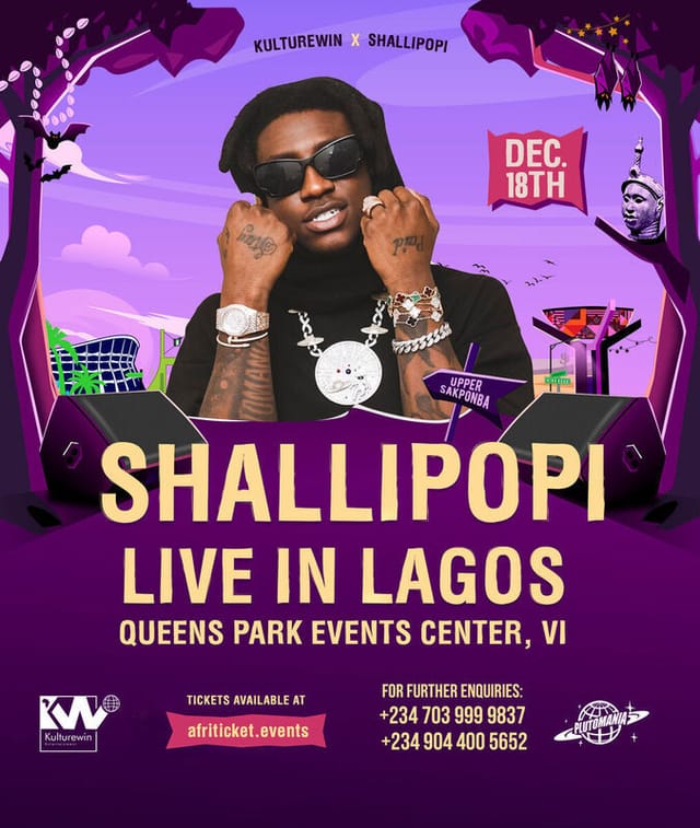 Promotional flyer for QueensPark Events Centre outdoor entertainment event.