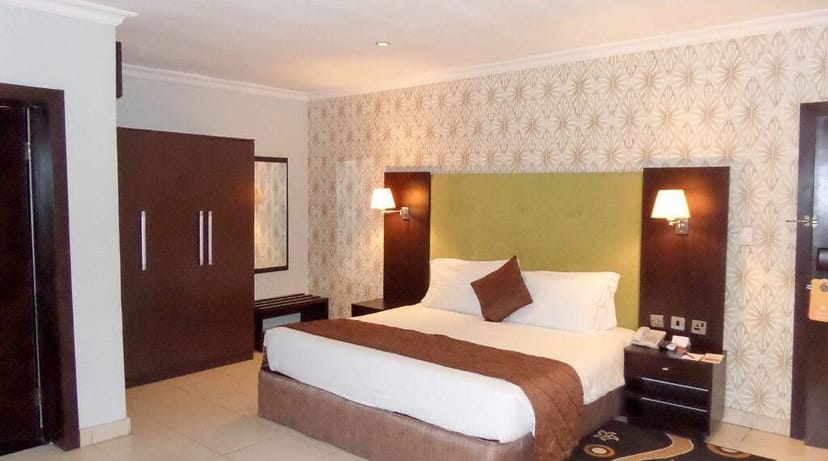 Corporate conference room at Amber Residence GRA Ikeja for business meetings and hotel events.