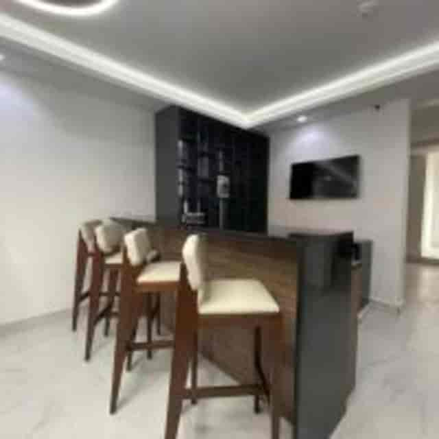 Modern hotel lounge setup for networking events and corporate coffee breaks.