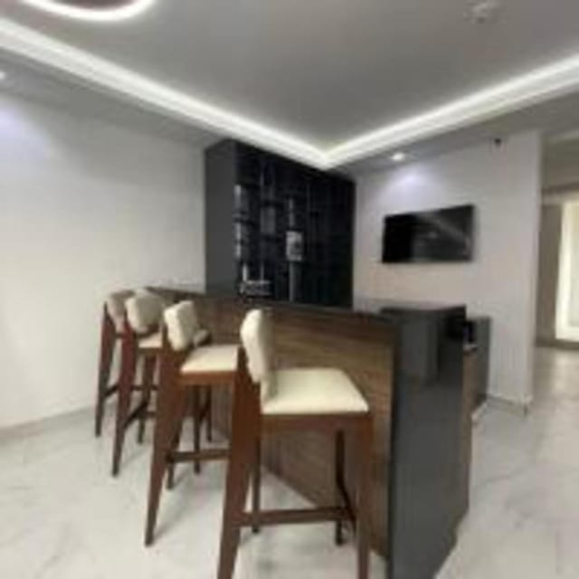Modern hotel lounge setup for networking events and corporate coffee breaks.