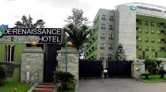 Gated hotel bar and event venue for corporate retreats and business conferences.