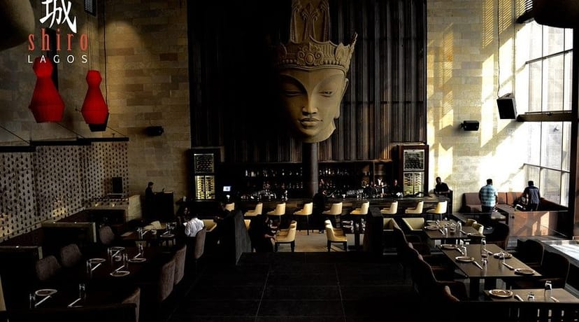 Shiro Landmark Africa: high-concept restaurant venue for dramatic evening receptions and brand launches.