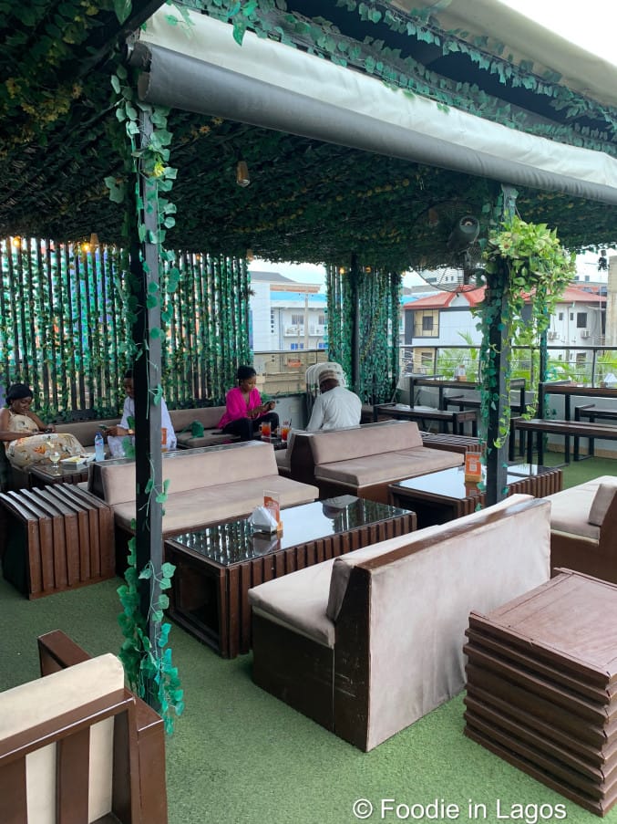 Semi-outdoor lounge at Nest Lagos, perfect for social networking and casual events.