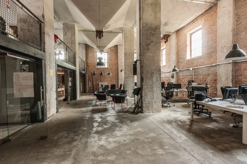 Maradiva industrial venue in Lagos with raw brick walls for experiential marketing and workshops.