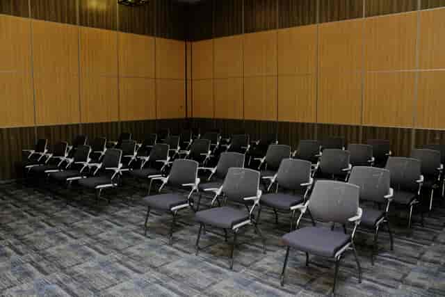 Twin Water Lagos Meeting Room 3: Ocean view theater setup for corporate workshops and conferences.