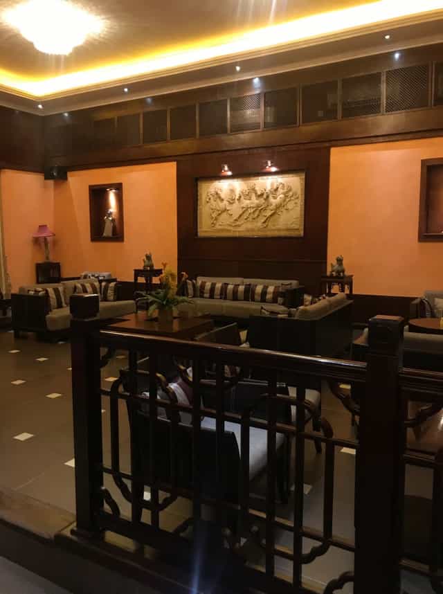 Zen Garden banquet hall lobby for VIP networking and luxury event breakouts.