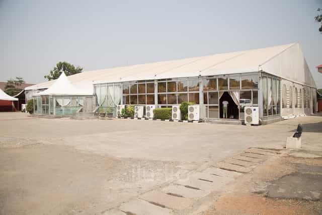 Euphoria Event Centre marquee: large-capacity venue ideal for outdoor weddings and corporate galas.