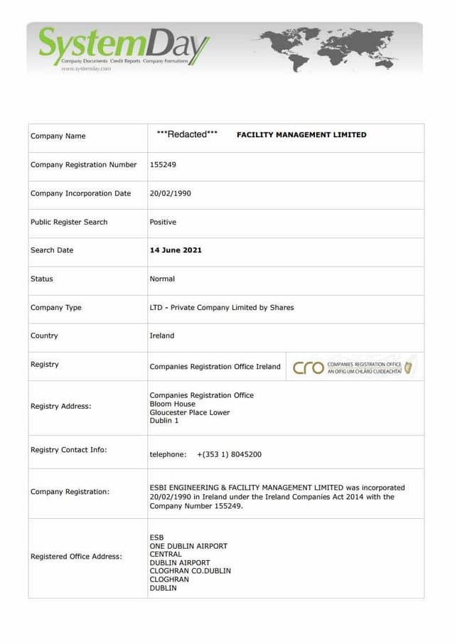 Companies Registration Office