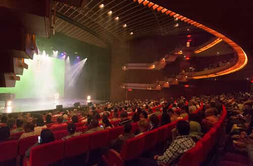 Pam Golding Theatre with tiered seating, perfect for conferences and performances.