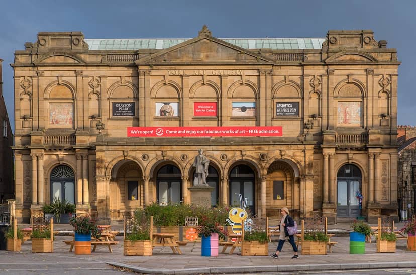 York Art Gallery exterior: historic venue for cultural receptions and corporate networking events.