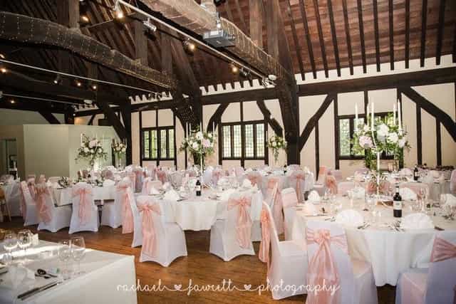 Hospitium York event venue with timber framing for elegant weddings and formal banquets.