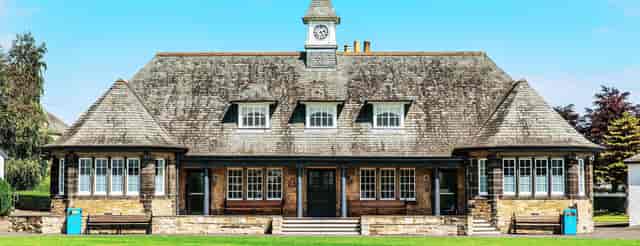 Historic Sports Hub at Edinburgh Academy, ideal for boutique corporate retreats and garden events.