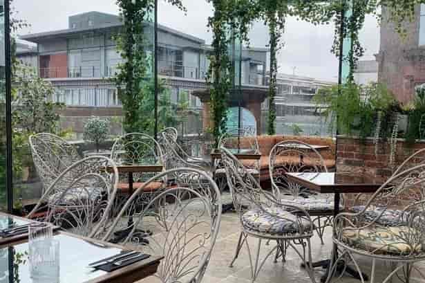 Sacred Garden rooftop venue for intimate networking and small group events.