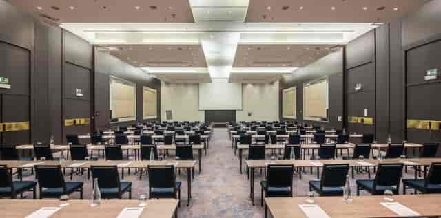 Corporate conference room setup at InterContinental Lisbon, ideal for presentations and workshops.